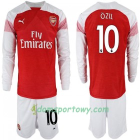 Koszulka Arsenal Mesut Ozil 10 Dziecięcy Domowe Koszulki Piłkarskie 2018-2019 Długi Rękaw